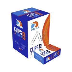 CLIPS EZCO METALICO Nº 8 X 50 U. ( 78 MM )