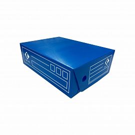 CAJA ARCHIVO PLANA PVC OFICIO 12 T/VOLCADA