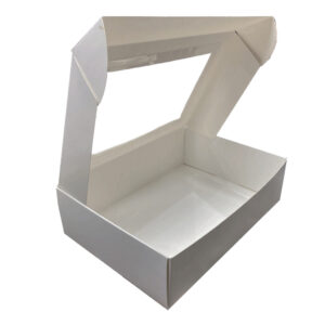 CAJA BLANCA DESAYUNO C/VISOR 24x31x9cm