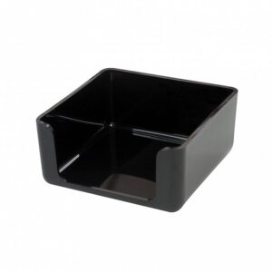 PORTA TACO PIZZINI DE ACRILICO 9 X 9 CM. P/ 500 HJS. NEGRO
