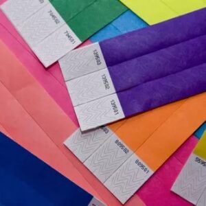 PRECINTOS PULSERA DE PAPEL NUM. x100